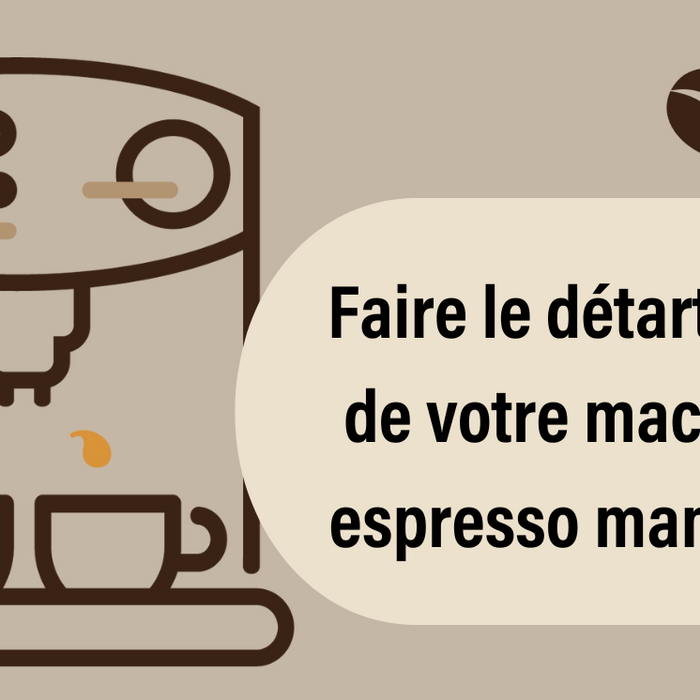 Faire le détartrage de votre machine espresso manuelle